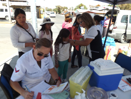 MZS “Iquique” apoya a la comuna de Pica en campaña de vacunación influenza 2018