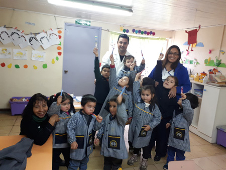 La EMA “Húsares” realizó operativo de salud bucal en jardín infantil Primavera