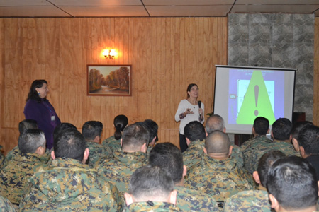 MZS Valdivia dicta charla de autocuidado a personal del DESMÑA N°9 “Arauco”