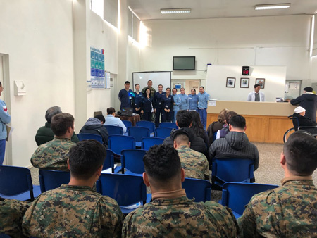 Alumnos de la UBO realizaron práctica y charlas educativas en el CMM “Maipú”