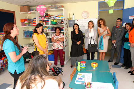 CRIE recibió visita de Pdta. de Fundación de Señoras del Ejército y esposas de agregados militares