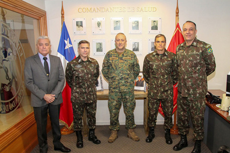 Delegación del Ejército de Brasil recorrió instalaciones de salud en visita informativa sobre el SISAE