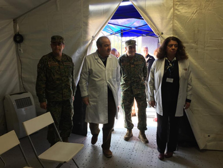 Subsecretario de Redes Asistenciales recorre el PAME que apoya al Hospital Félix Bulnes