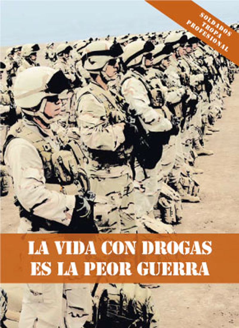 Sección drogas del COSALE incorpora banner en página de intranet del Ejército