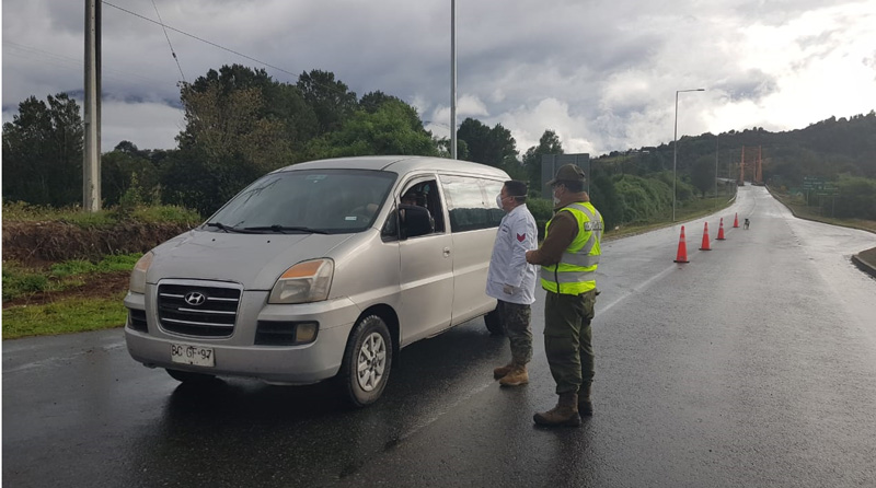 MZS “Coyhaique” implementa barrera sanitaria por Covid-19 en distintos ingresos a la región de Aysén
