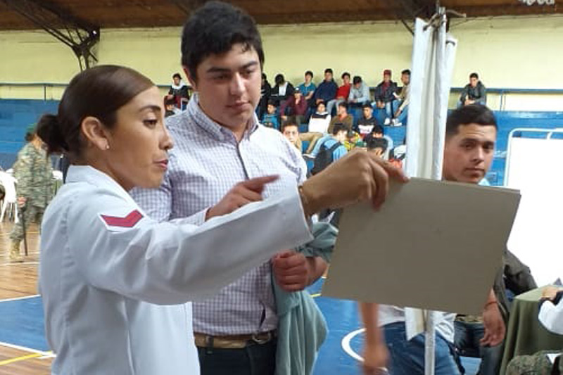 MZS “Valdivia” apoya en proceso de selección de contingente