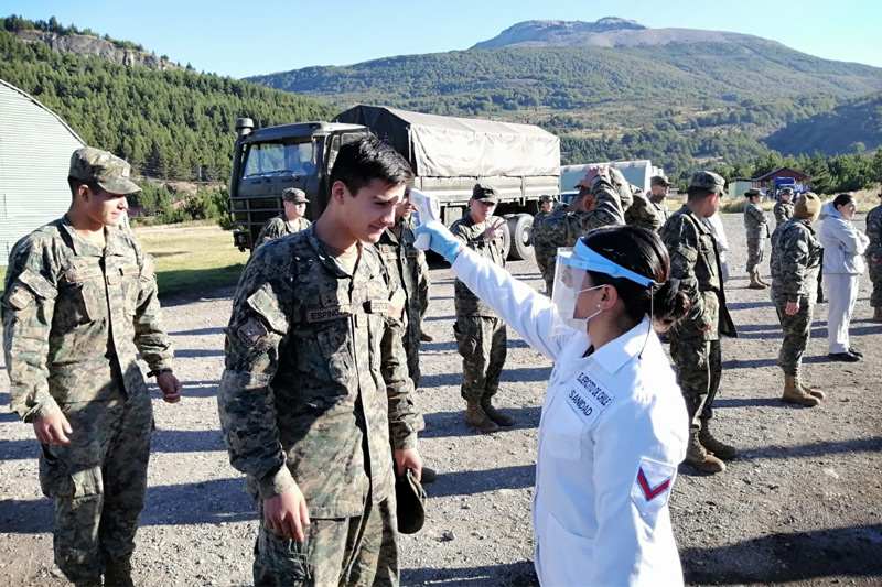MZS “Coyhaique” realiza controles de salud preventivos por covid-19 al contingente de la IV DE
