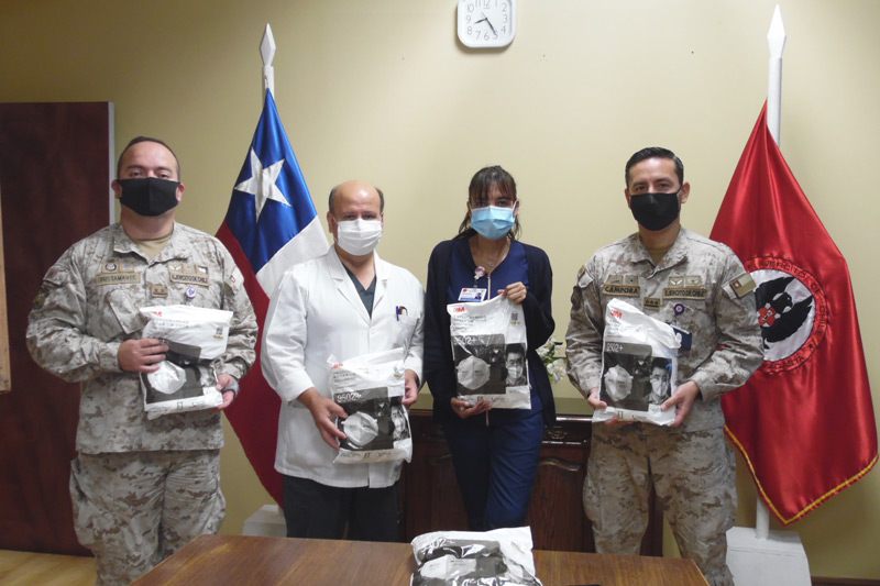 Hospital Militar del Norte recibe donación de mascarillas