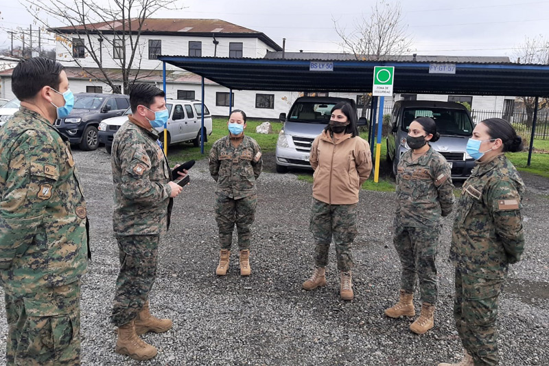 MZS “Valdivia” apoya con personal de sanidad a instalaciones de la Región Metropolitana