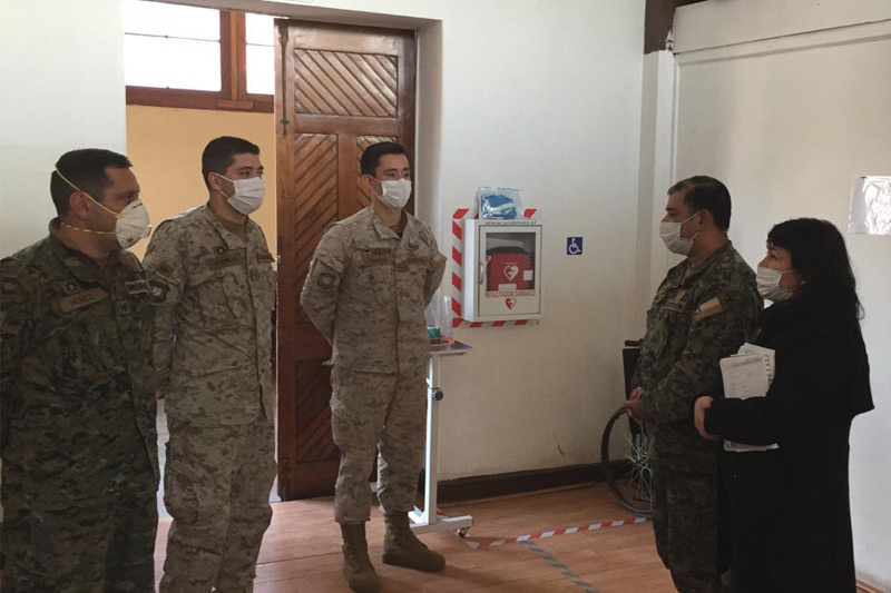 MZS “Santiago Centro Sur” recibe Enfermeros Militares de Combate en apoyo a contingencia sanitaria