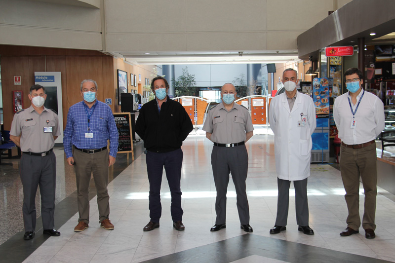 Subsecretario de Redes Asistenciales de Salud junto al Coordinador Nacional de Camas Críticas visitan el HMS