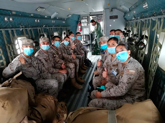 Personal de las MZSs va en apoyo del Hospital Militar en su lucha contra el Covid-19
