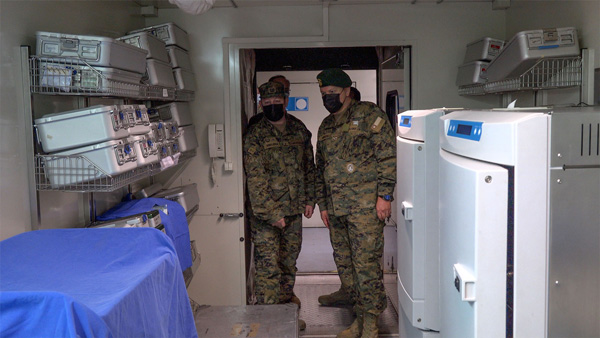 Comandante General del Personal realiza visita profesional a instalaciones del Hospital Modular de Campaña del Ejército