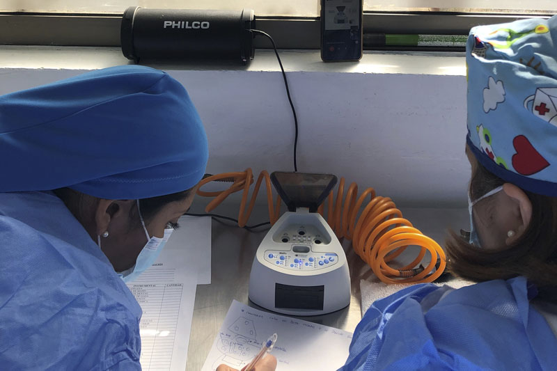 Capacitación en uso de incubadora ultra rápida control biológico en la MZS “Concepción”