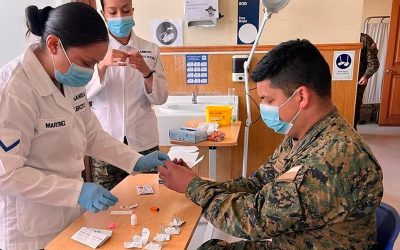 EMB “Cerro Chena” aplicó test rápido de VIH a personal de la Escuela de Infantería