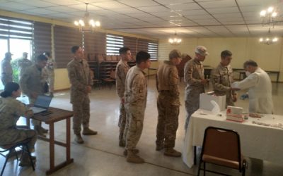 Aplicación del Test rápido VIH al personal de la Brigada de Operaciones Especiales