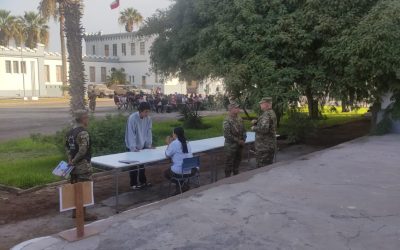 MZS “Arica” apoya en proceso de selección del contingente