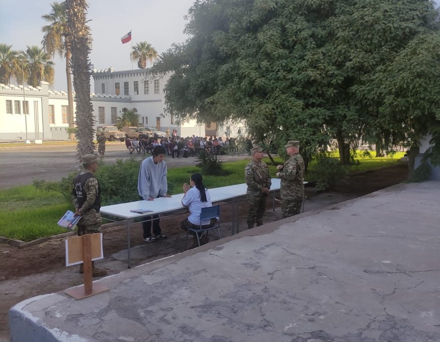 MZS “Arica” apoya en proceso de selección del contingente