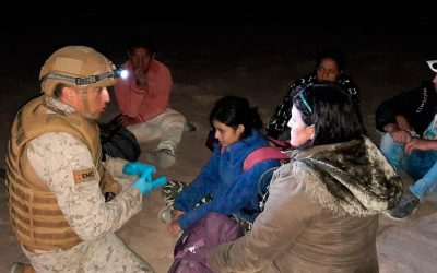 Enfermeros Militares de Combate de la MZS “Arica” apoyan en el Plan Fronteras Protegidas