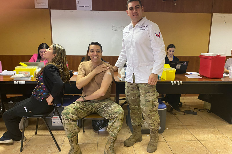 MZS “Santiago Centro Oriente” realiza operativo de vacunación contra la influenza
