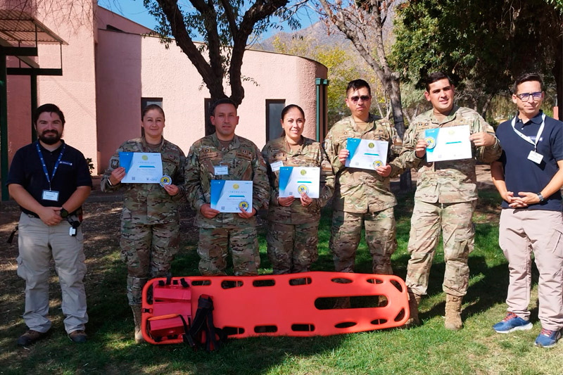 MZS “Santiago Centro Oriente” capacita a Enfermeros Militares de Combate en Curso “Prehospital Trauma Life Support”