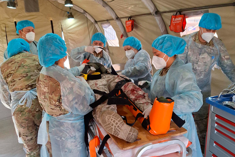 Personal de la MZS “Arica” participa en ejercicio de entrenamiento médico de combate CM FTX PANACEA