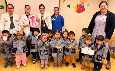 Oficiales de Sanidad Dental de la MZS “Santiago Centro Poniente” realizan programa de prevención en salud oral