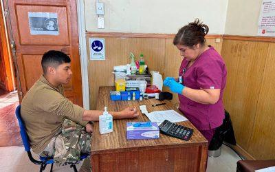 Continúa campaña de donación de sangre en Escuela de Infantería