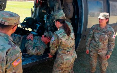 Enfermeros Militares de la MZS “Iquique” realizan instrucción con personal del US Army