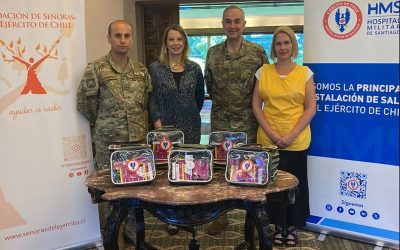 Fundación de Señoras recibe botiquines del HMS para apoyar al personal desplegado