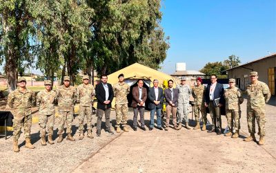 División de Evaluación de Proyectos de la Subsecretaría de Defensa revista al PAME de Sanidad JESAM