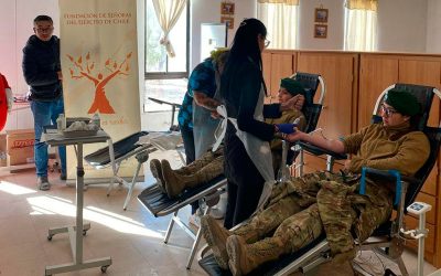 Jornada de donación de sangre en la Enfermería Militar «Calama»