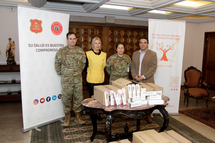 Central Odontológica entrega donación de implementos en la Fundación de Señoras del Ejército