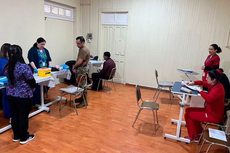 Enfermería Militar “Pudeto” efectuó operativo médico gratuito a beneficiarios