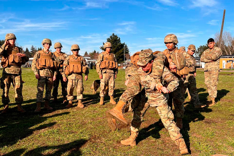 Enfermeros Militares de Combate continúan labor de apoyo por Estado de Excepción en la Araucanía