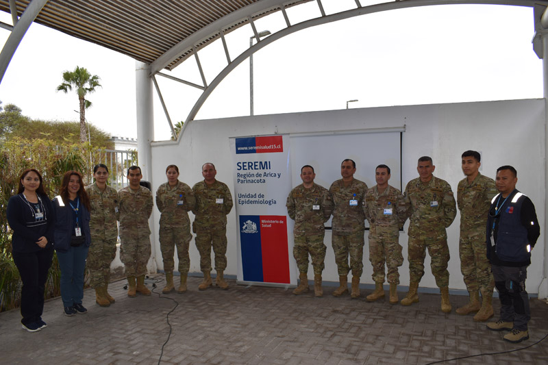 Enfermeros Militares de la MZS “Arica” reciben capacitación de la SEREMI de Salud