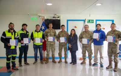 MZS “Coyhaique” efectúa ceremonia de término de pasantía de Enfermeros Militares de Combate en el SAMU