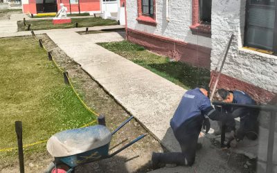 Enfermería Militar “Pudeto” realiza labores de mantenimiento de sus dependencias