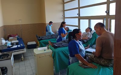 EM “Bernardo O´Higgins” apoya inicio de campaña de donación de sangre de la Fundación de Señoras del Ejército