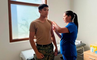 Enfermería Militar “Buin” ejecuta de campaña de vacunación al Regimiento N°1