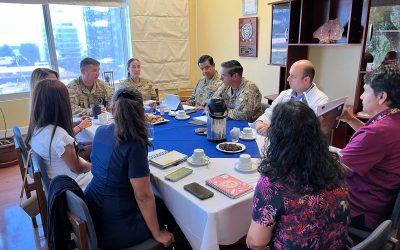 Reunión de coordinación para operativo de donación de sangre
