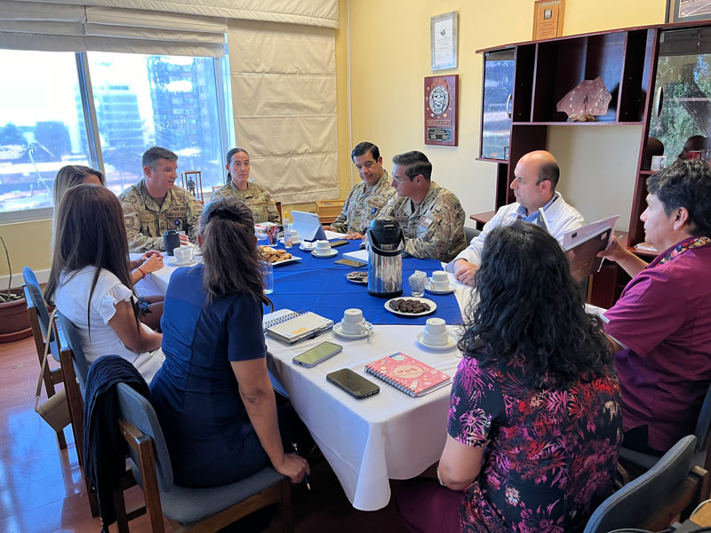 Reunión de coordinación para operativo de donación de sangre