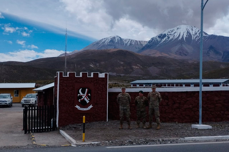 Revista inspectiva del Comandante de la División de Salud a Putre y Pacollo