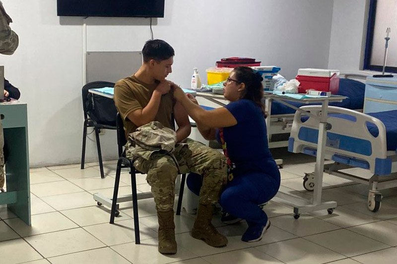 EM “Bellavista” efectuó operativo de vacunación en el RLN° 1