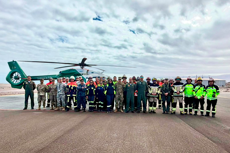 MZS “Iquique” participó en capacitación aeromédica a servicios de la región