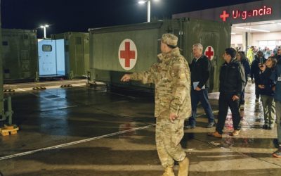 Comandante de la División de Salud supervisa en terreno el despliegue del Hospital Modular de Campaña en Ovalle
