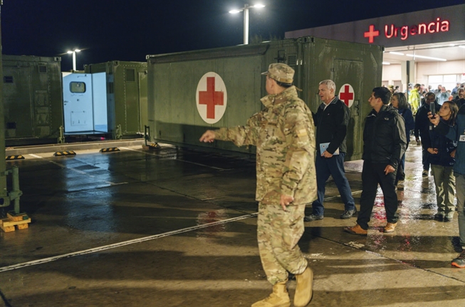 Comandante de la División de Salud supervisa en terreno el despliegue del Hospital Modular de Campaña en Ovalle