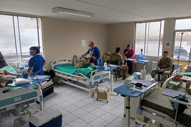 EM “Peñalolén” apoya campaña de donación de sangre de la Fundación de Señoras del Ejército