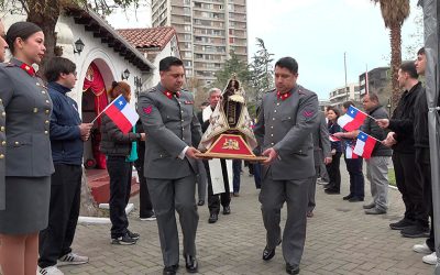 CRIE acoge imagen de la Virgen del Carmen a 100 años de su coronación en Chile