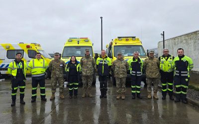 Enfermeros Militares de la MZS “Punta Arenas” comienzan pasantía en el Servicio de Atención Médica de Urgencia (SAMU)
